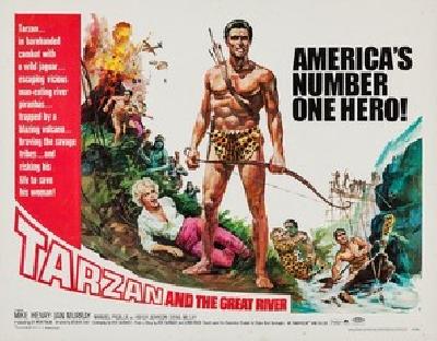 Tarzan and the Great River movie posters (1967) canvas poster