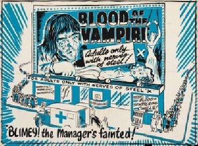 Blood of the Vampire movie posters (1958) wood print