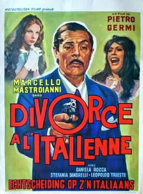 Divorzio all'italiana movie posters (1961) wooden framed poster
