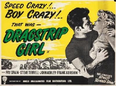 Dragstrip Girl movie posters (1957) wooden framed poster