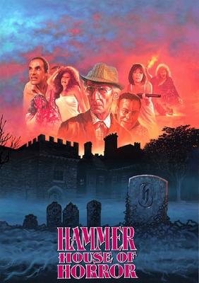 Hammer House of Horror movie posters (1980) wooden framed poster