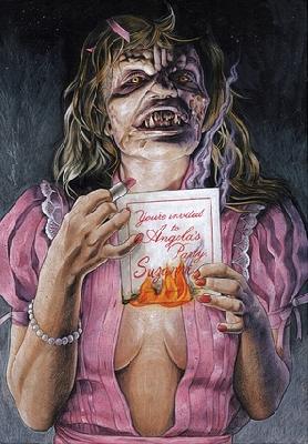 Night of the Demons movie posters (1988) pillow