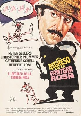 The Return of the Pink Panther movie posters (1975) wooden framed poster