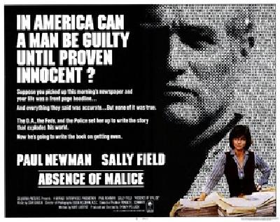 Absence of Malice movie posters (1981) poster