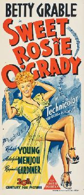 Sweet Rosie O'Grady movie posters (1943) wood print