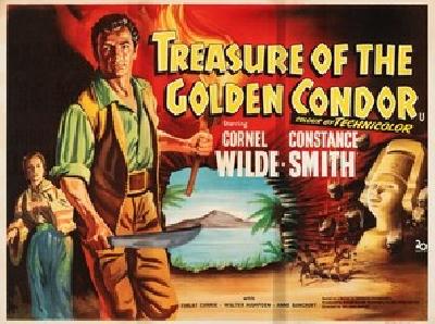 Treasure of the Golden Condor movie posters (1953) wood print