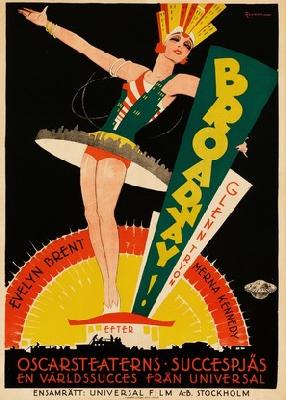 Broadway movie posters (1929) wood print