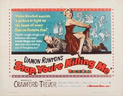 Stop, You're Killing Me movie posters (1952) poster with hanger