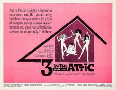 Three in the Attic movie posters (1968) canvas poster