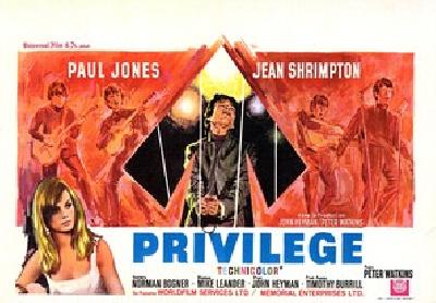 Privilege movie posters (1967) metal framed poster