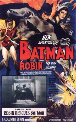 Batman and Robin movie poster (1949) metal framed poster