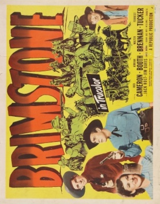 Brimstone movie poster (1949) wood print