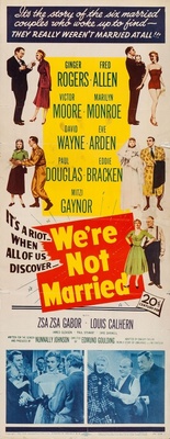 We're Not Married! movie poster (1952) t-shirt