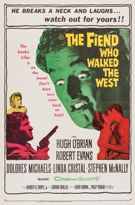 The Fiend Who Walked the West movie poster (1958) metal framed poster