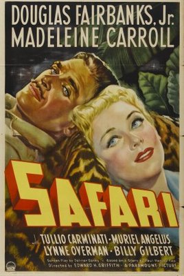 Safari movie poster (1940) wood print