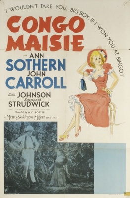 Congo Maisie movie poster (1940) metal framed poster