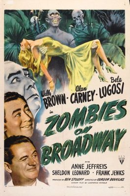Zombies on Broadway movie poster (1945) tote bag