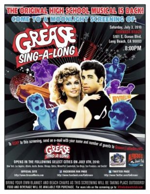Grease movie poster (1978) canvas poster