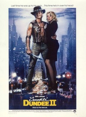 'Crocodile' Dundee II movie poster (1988) canvas poster
