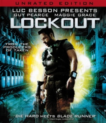 Lockout movie poster (2012) wood print