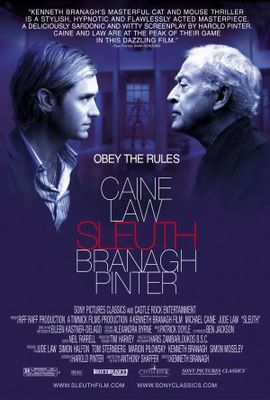 Sleuth movie poster (2007) wood print