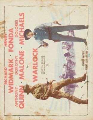 Warlock movie poster (1959) metal framed poster