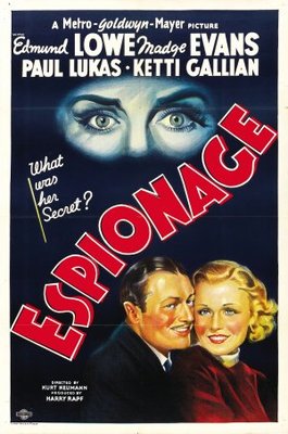 Espionage movie poster (1937) Poster MOV_238b80bb