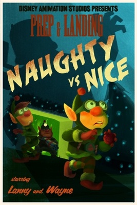 Prep & Landing: Naughty vs. Nice movie poster (2011) wooden framed poster