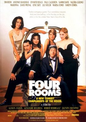 Four Rooms movie poster (1995) wood print