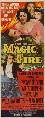 Magic Fire movie poster (1956) Stickers MOV_24202f9e