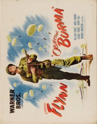 Objective, Burma! movie poster (1945) poster with hanger