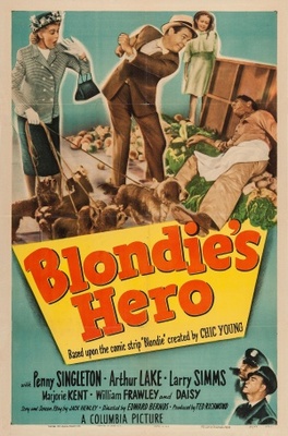 Blondie's Hero movie poster (1950) metal framed poster
