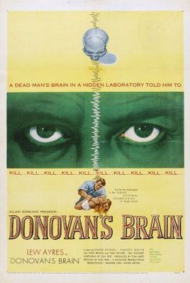 Donovan's Brain movie poster (1953) wooden framed poster