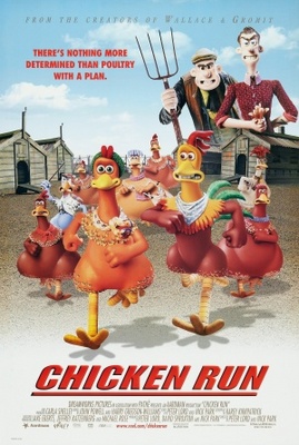 Chicken Run movie poster (2000) wooden framed poster