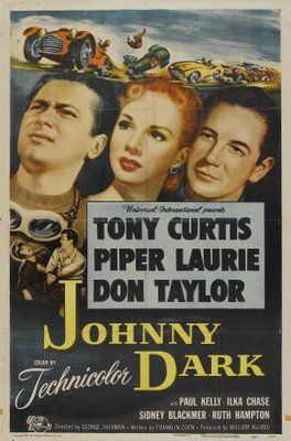 Johnny Dark movie poster (1954) poster with hanger