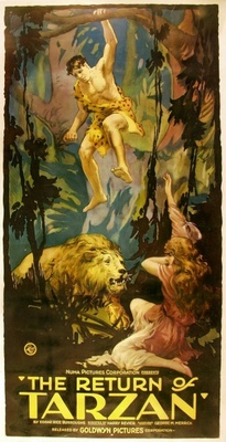 The Revenge of Tarzan movie poster (1920) poster with hanger