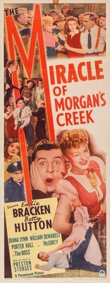 The Miracle of Morgan's Creek movie poster (1944) canvas poster