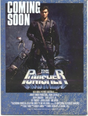 The Punisher movie poster (1989) canvas poster