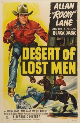 Desert of Lost Men movie poster (1951) metal framed poster