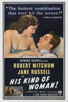 His Kind of Woman movie poster (1951) wooden framed poster