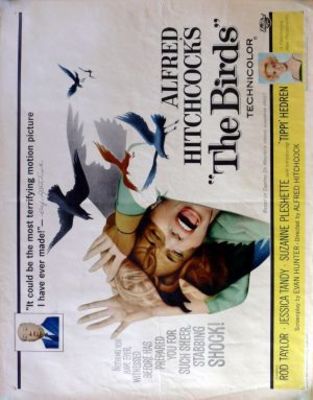 The Birds movie poster (1963) pillow