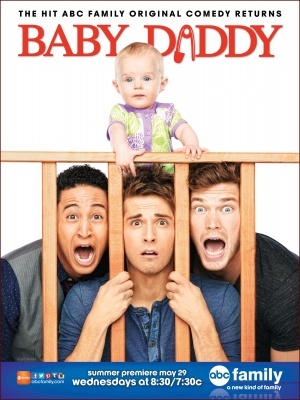 Baby Daddy movie poster (2012) wood print