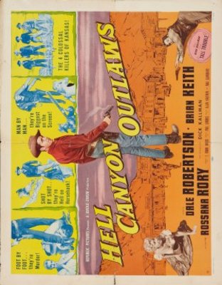 Hell Canyon Outlaws movie poster (1957) wood print