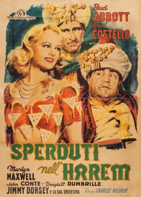 Lost in a Harem movie poster (1944) metal framed poster