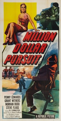 Million Dollar Pursuit movie poster (1951) wood print