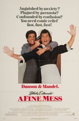A Fine Mess movie poster (1986) mouse pad
