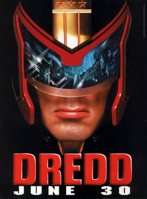 Judge Dredd movie poster (1995) wooden framed poster