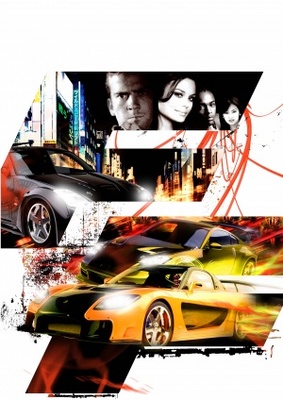 The Fast and the Furious: Tokyo Drift movie poster (2006) wood print
