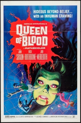 Queen of Blood movie poster (1966) wooden framed poster