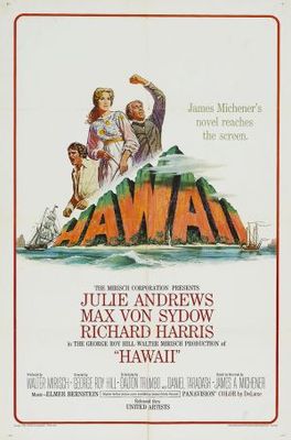 Hawaii movie poster (1966) wood print